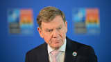 Johann Wadephul (CDU), Federal Foreign Minister, makes a statement during an informal meeting of NATO foreign ministers.