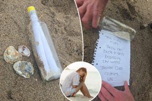 Woman’s message in a bottle honoring...